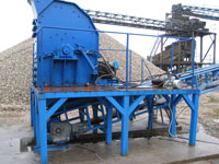 Crusher for hard river stone