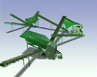 Large crusher - crusher plant with dry separation plant for limestone